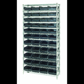 Quantum Storage Systems Shelf Bin Wire Shelving System WR12-107BK